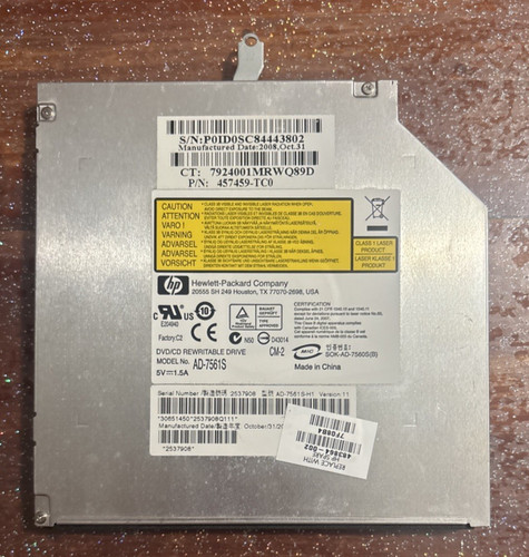 Lettore dvd 7561s 5v - cd, hp